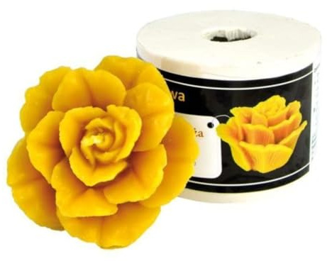 LYSON Kerzengießform Silikonform Die Scharlachrote Rose, Höhe: 5,5 cm für Bienenwachskerzen Giessform zur Kerzenherstellung Bienenwachskerzen gießen Geschenkidee wiederverwendbar