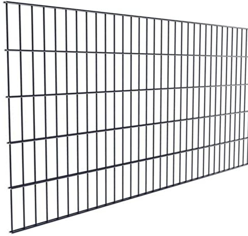 Doppelstabmatte Element 2,5 m 6/5/6 NUR MATTE Gittermatte Zaunelement Anthrazitgrau 1230 mm