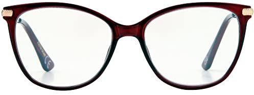 Foster Grant Elm Alianna Blue Light Reading Glasses, Translucent Wine, +1.50 Magnification UK