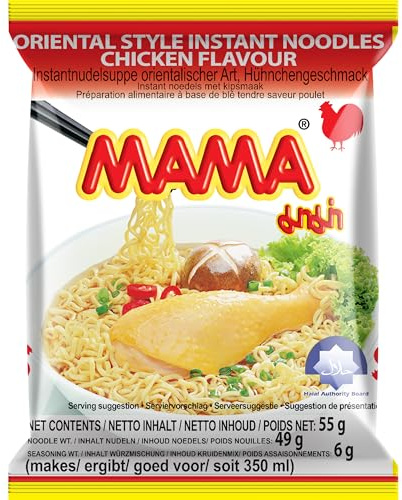 MAMA - Nouilles Instantanée Poulet 10-Pack - Multipack (10 X 55 G)