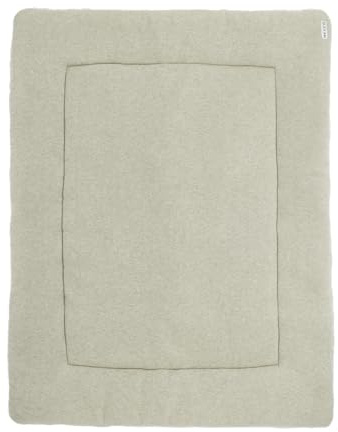 Meyco Baby Laufgittereinlage gestrickt - 77x97cm - 100% Baumwollmix - Oeko Tex zertifiziert - Krabbeldecke & Spielmatte - super weich - waschbar - Sand Melange