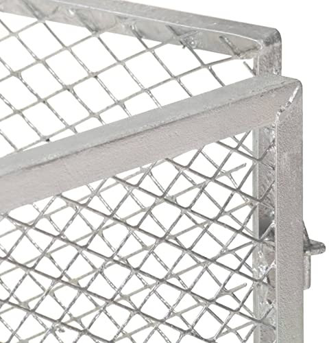 Homgoday Composteur de jardin en fer galvanisé 100 x 100 x 77 cm