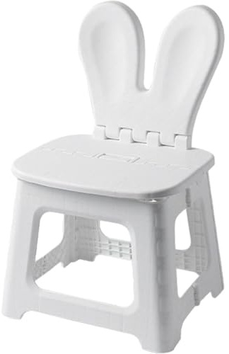 Zghhc Chaise Pliante avec Dossier, Tabouret pour Enfants, Escabeau en Plastique, Chaise D'étude, Salon, Chaise Basse, Meubles De Patio
