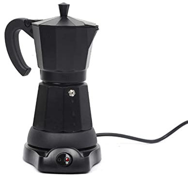 AXIKALB Caffettiera Moka Espresso Elettrico, Caffettiera Moka Caffettiera Moka Elettrica Durevole Acciaio Inossidabile 304, Caffettiera Elettrica Grande capacità, Accessorio per Il caffè per La Casa
