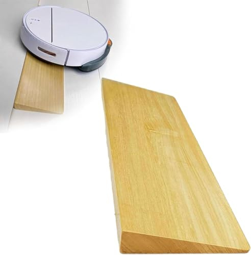 Dörrtröskel ramp av trä, robotromper, trottoarramp, dammsugarrobot ramp, ramp robotrobotdammsugare, tröskelramp, ramp dörrtröskel, rullstolsramp, 80 x 18 x 3,5 cm
