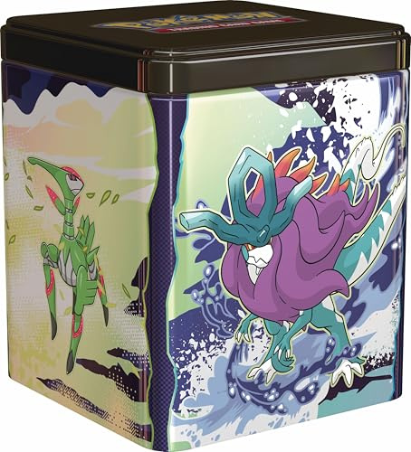 Pokémon-Sammelkartenspiel: Stapel-Tin-Box Paradox 3 Boosterpacks & 2 Stickerbögen (Deutschsprachige Version)