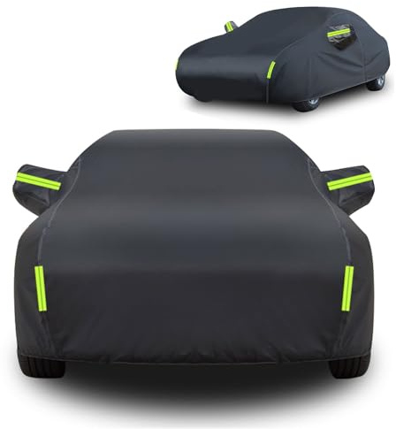 Autoabdeckung Vollgarage Auto Abdeckplane Staubdicht Wasserdicht für Mercede s-Benz GLC Coupe 300 300d, Wasserdicht Atmungsaktiv Regen Staub Verkratzt(Black,für Mercede s-Benz GLC Coupe 300 300d)