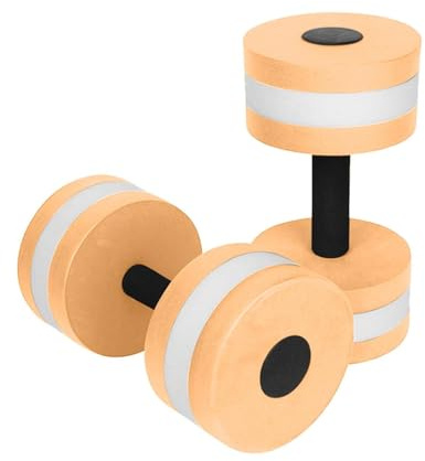 2er-Set Wasserübung Kurzhanteln, Schaumstoff Aqua Hanteln mit Griffen Wasserhanteln für Männer Frauen Wasser Fitness Yoga Schwimmausrüstung