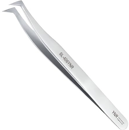 YNR Professional Tick Remover Tweezers - Flea Removal Tool, Painlessly, Reliable Stainless Steel Tick Tweezer for Humans, Pets, Dogs & Cats | (L6)
