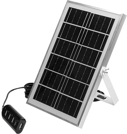 USB Solar Charging Panel - Monocrystalline Outdoor Device P0wer, Portable Energy Source | 5V Flexible Solar Panel with 4 USB Ports for Charging Mobile Phones, Mini Fans, Monitors, and P0wer Banks
