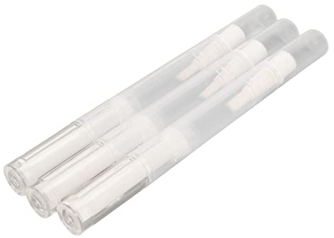 ZAICOLER Tomma Nagelband Oilpennor, 3 Pack 2,5 Ml Transparenta Twist Penns Tom Roterande återanvändbar Nagelolja Growth Plaw Pen Penfilling Affillible Nail Oil Pen Penfillable Nuticle Oil Penn med