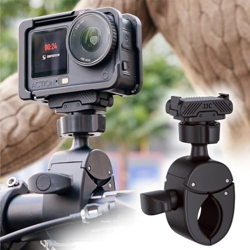 JJC Osmo Action 6 Magnetische Halterung Fahrrad Lenker für DJI Osmo Nano | Schnellverschluss Magnethalterung Motorrad für DJI Osmo Nano & Action 6, Kugelkopf Adapter Action6 Osmonano Klemme Zubehör