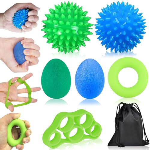 Handtrainer Fingertrainer, Fingertrainer Handtrainer Ball Set, Fingerkrafttrainer, FingertrainerHandtrainer Ball Weich, Griffkraft Trainer, Arthrose Training, Lindert Stress, Angstlinderung
