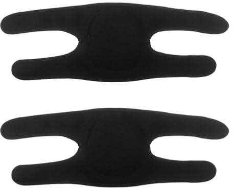 2pcs Neoprene Knee Pads Breathable Adjustable Black Athletic Sleeves | Ok Cloth Lining, Sweat Absorbent Comfort, Simple Fashion Style, for Dance, Running, Basketball, Cycling