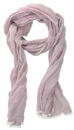 Hinze Blackforest Fashion Snuggery SH108 Schal aus Leinen, rosa 50x180cm Leinenschal für Frauen, Männer, Unisex, Sommerschal, Winterschal