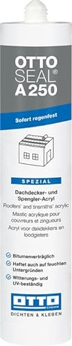 OTTOSEAL A 250 Dachdecker- und Spengler-Acryl 310 ml Kartusche C30 glasklar