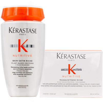 Kerastase Nutritive Bain Satin Riche 250ml Masque Intense Riche 200ml
