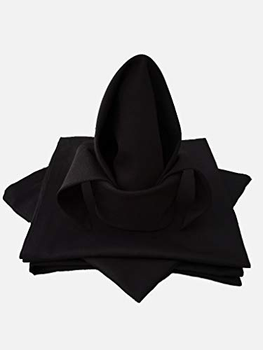 Lemos Home Servilletas de Tela de algodón, 45 x 45 cm, 4 Unidades, Color Negro