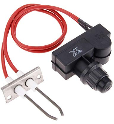 Aupoko Double Ignition Kit, 2 Outlets Push Button 450mm Plug Wire for Oven | Electronic Igniter with High Spark Plug Wire Length 450 mm, Replacement for Gas Fireplace, Oven, Heater, Kitchen lgniter