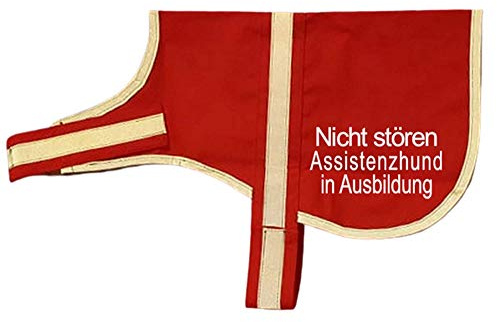 reflektierende Weste Leuchtweste Kenndecke Kennweste mit Reflektor für Hunde Nicht stören Assistenzhund in Ausbildung