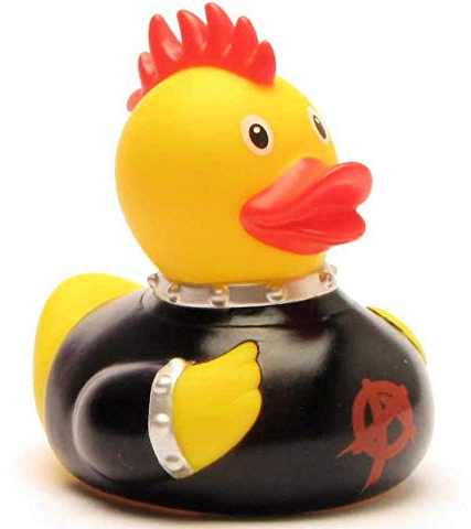 Duckshop Canard de bain Punk I L : 8,5 cm
