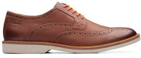 Clarks AtticusLTLimit Mens Dark Tan Lea, 8