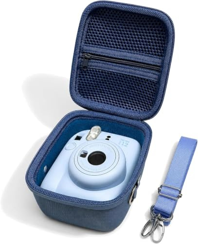XANAD Hard Camera Case for Instax Mini 13/12/11/41/40/ EVO | Shockproof Protective Cover, Scratch Resistant Camera Storage Bag with Shoulder Strap