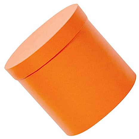 SOLUSTRE Geschenkbox Moderne in Orange Runde Zylindrische aus Papier und Verpackung Blumenkästen Moderne für Blumensträuße für Hochzeiten im Zuhause