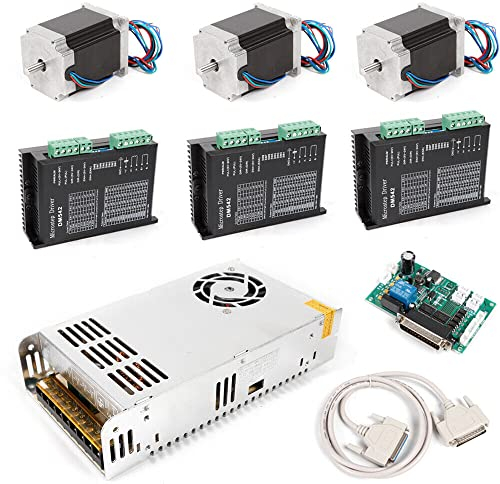 Schrittmotortreiber,1.2Nm Nema 23 Closed Loop Stepper Motor Schrittmotor 4.2A Encoder Φ21mm 3 Pcs