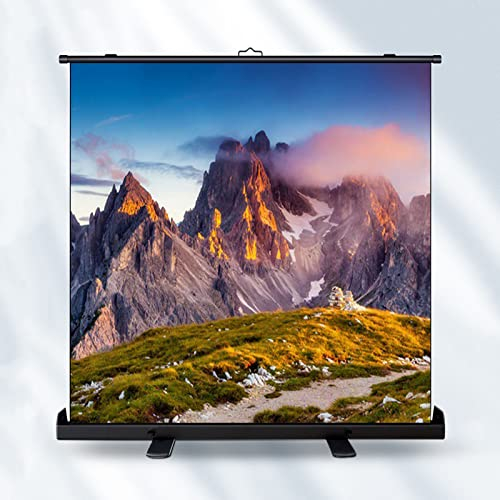BGFYUSF Projector Screen,Independent Floor-Standing 4:3/16:9 Full HD Mobile Portable Manual Projection Screen, for Home Theater, Office, Entertainment (100inch 16:9)