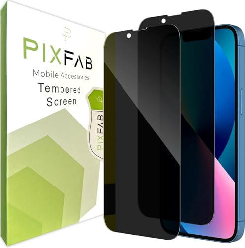 Compatible with Apple iPhone 13 Mini - Privacy Tempered Glass Screen Protector, [Anti Spy] Full Screen 9H Hardness, [Durable] [Shatter Proof] And Scratch Resistant Screen Glass - [Pack of 2]