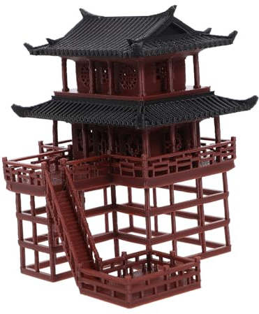 Ciieeo Adorno de Pabellón Miniatura para y Decoración de Paisaje con Diseño de Arquitectura para Estanterías y