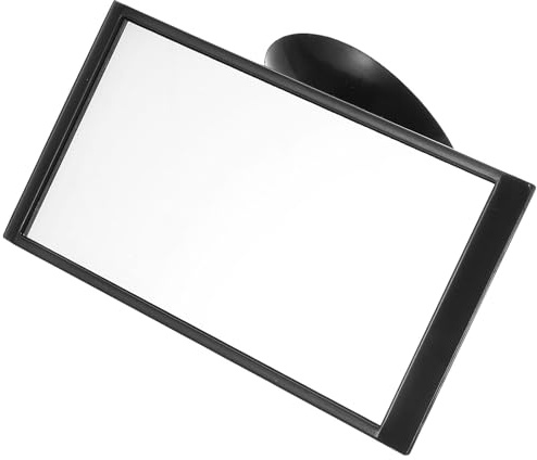 Healifty Retrovisor Giratorio Ajuste de Ángulo Ventosa de Plástico Espejo para Coche y Diseño Rotativo para Conducción Segura y Cómoda