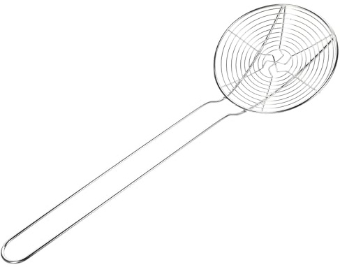 TIDTALEO Schiumarola in Acciaio Inox, Filtro di Cottura Pratico per Pentola Calda e Noodles, Resistente al Calore, Facile da Pulire, Manico Ergonomico