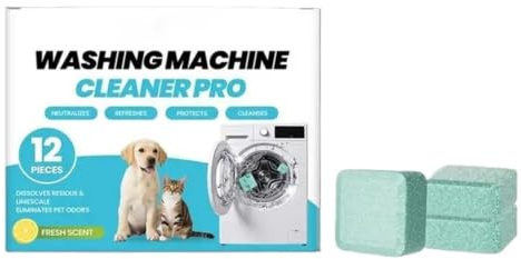 tvättmaskinsrengöringstabletter Pet Hair Washer Fläckborttagningsmedel Tvättmaskinsrengöring