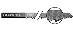 FEIN Stichsägeblätter 88 mm, Zahnteilung 3 für Holz, 5 Stück, 63503037018