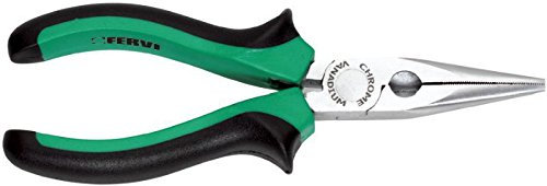Fervi - Alicates de punta media plegados, 160 mm, 45 mm Fervi