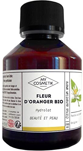 MyCosmetik - Hydrolat de Fleur d'Oranger BIO - Eau florale Certifiée Ecocert Cosmétique Biologique - Fabriqué en France - Régénérant - 500 ml