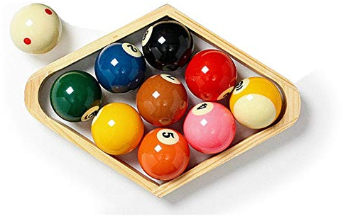 YRU 2 1/4 inch Palle da Biliardo, American 9 Ball Resina Macchie e Strisce Bigliardo Palla Set
