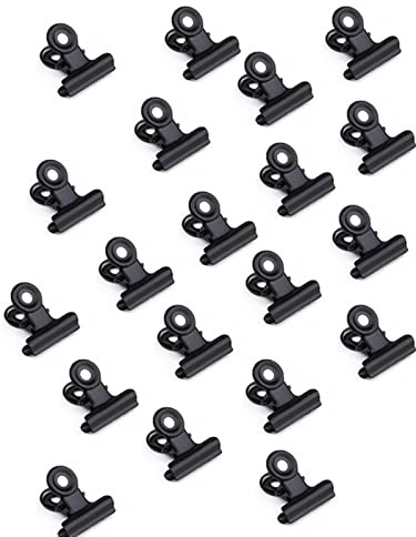 PEPAXON Kleine Bulldogge Büroklammern Metall klammern Schwarz Metal Bulldog Clips Aktenclips Büroklammern Binder Clamps 22 mm / 31 mm / 38 mm / 50 mm / 63 mm / 75 mm | Bulldog, Metall klammern, Clips, Aktenclips Binder, Clamps