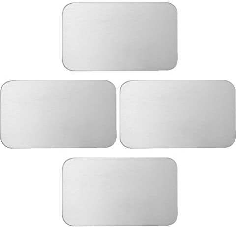 POPETPOP 4pcs Pet Cooling Pad Summer Chinchilla Hamster Cooling Mat Aluminium Board Hamster Plate Ice Beds
