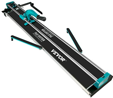 VEVOR Fliesenschneider 1200 mm Schnittlänge Profi Manuelle Fliesenschneidmaschine, 6-15 mm Schnittdicke Laserführung Präzisions-Fliesenschneider Fliesenschneidmaschine mit Metallschneidrad