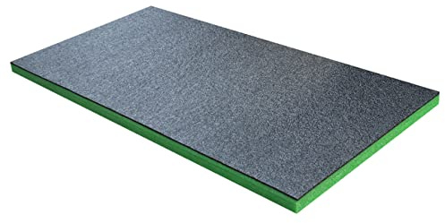 Shadow Foam Medium Sheet – Foam for Tool Box Organisation – 1000mm x 500mm - DIY Cut & Peel Foam Sheet for Tool Boxes & Tool Storage Systems – Drawer Organiser – Green (30mm Depth)