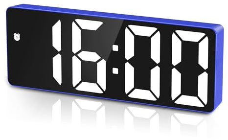 2023 Version Digitale Wecker, LED-Uhr, elektronische Tischuhr mit Temperaturanzeige, Reisewecker, einstellbare Helligkeit, 12/24H Anzeige, Digitaluhr für Haus, Schlafzimmer, Büro, Kinder, Ältere