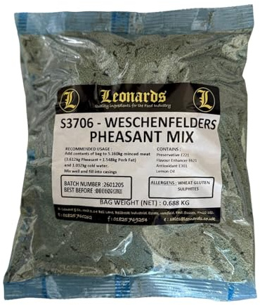 Pheasant Sausage Seasoning Mix (688g) - 4.5kg Batch of Sausages