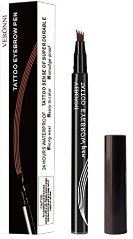 Stylo à sourcils Anjoize, stylo à sourcils Microblade Anjoize à 4 pointes, maquillage pour sourcils étanche et anti-taches pour un usage quotidien