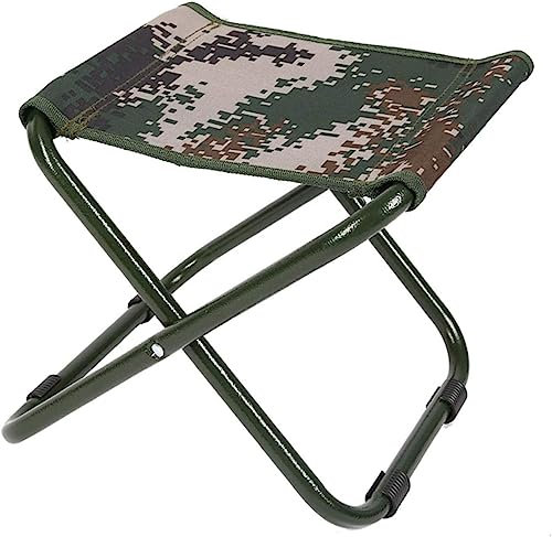 MaikOn Faltbank, tragbare Faltstühle, Klappbarer Campinghocker, tragbare Outdoor-Mehrzweck-Strand-Klappfußstütze, kleine Bank, Angelstuhl for Zuhause