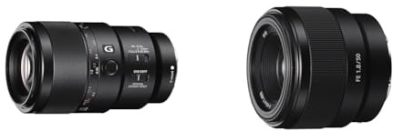 Sony FE 90 f/2.8 G | Vollformat & SEL-50F18F Standard Objektiv (Festbrennweite, 50 mm, F1.8, Vollformat, geeignet für A7, A6000, A5100, A5000 und Nex Serien, E-Mount) schwarz