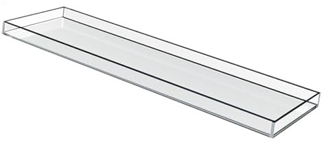 GIYDNEI Badewannenschale Acryl-Badewannen-Caddy, Badewannenablage Für Badewanne, Klarer Wasserdichter Badeorganisator Für Wein, Seife, Aromatherapie,Clear,76x20x3cm