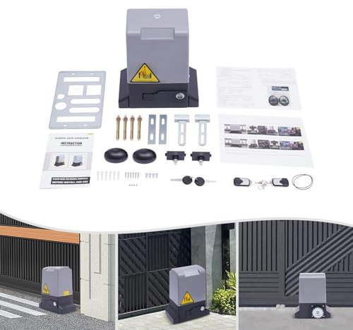 550 W Motorizzazione per cancello scorrevole motore elettrico kit motore cancello scorrevole porta garage porta auto motore cancello scorrevole automatico con telecomando